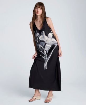 Women's Scoop Neck Long Slip Dress