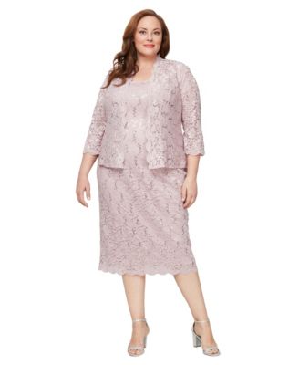 Plus Size 2-Pc. Lace Jacket & Sheath Dress Set