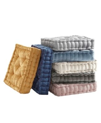 Azza Chenille Decorative Floor Pillow, 20" x 20"