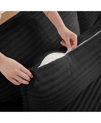 Cloud Sectional Couches for Living Room, Convertible L-Shape Couch with Ottoman