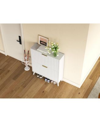  Efficient Tipping Bucket Storage Organizer, Space-Saving Narrow Design