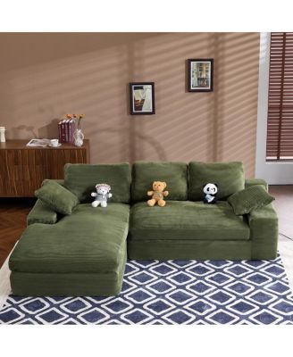 Corduroy Compressed Sofa: Soft, Skin-Friendly, and Easy to Maintain