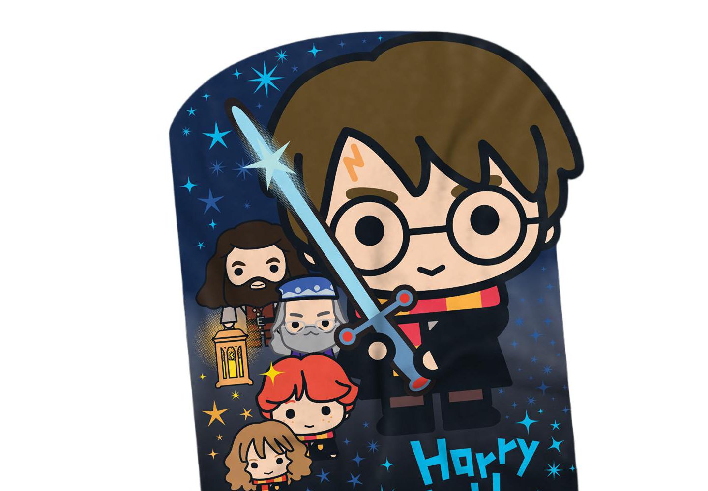 Мужская футболка Harry Potter Chibi Friends, цвет: Чёрный — фото 3