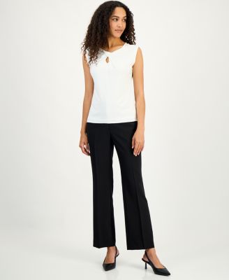 Women's Twist-Neck Sleeveless Top