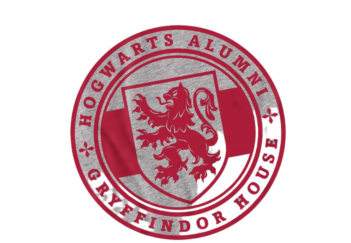Мужская футболка Harry Potter Gryffindor House Badge, цвет: Меланжевый — фото 3