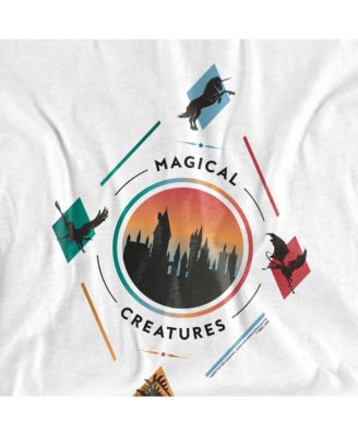 Men's Magical Creatures Diamond Hogwarts Center T Shirt