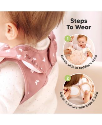 2-Pack Fae Waterproof Bibs for Baby Girl, Boy - Large Baby Bibs for Eating, Infant Feeding Essentials, Lightweight, Cute