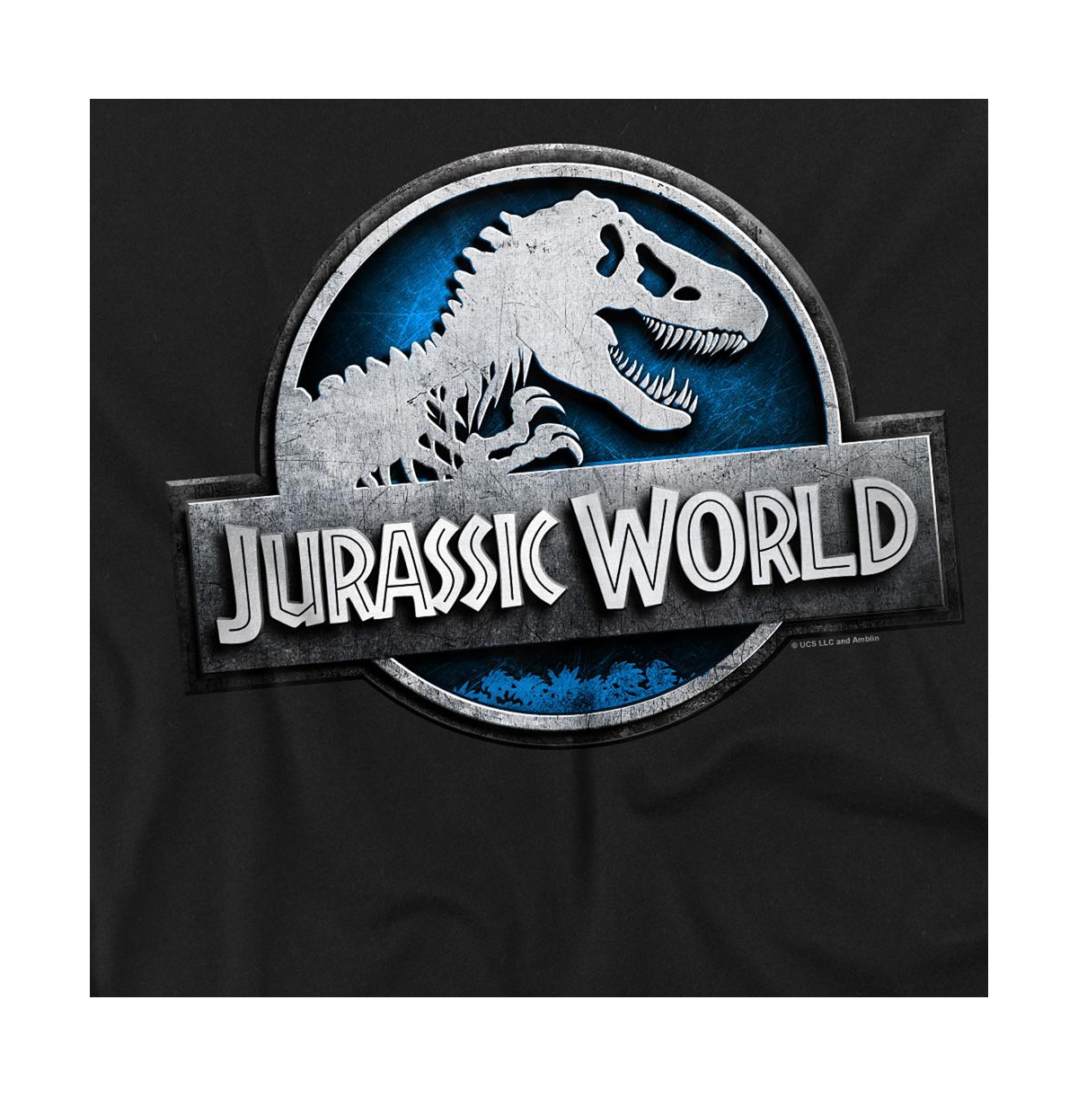 Jurassic Park Big & Tall World Blue Logo T Shirt