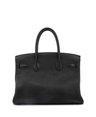 Birkin 30 Handbag Black Togo with Palladium Hardware