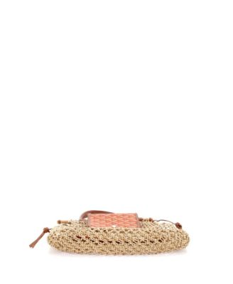 Aligre Bag Raffia Net with Coated Canvas