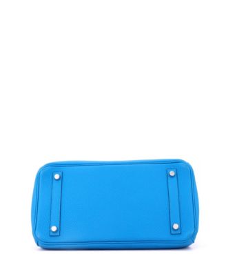 Birkin 30 Handbag Verso Togo with Palladium Hardware