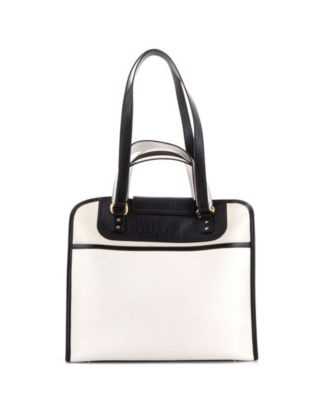 Medium Iconic Double Gancini Tote Bag Gancini Quilted Leather