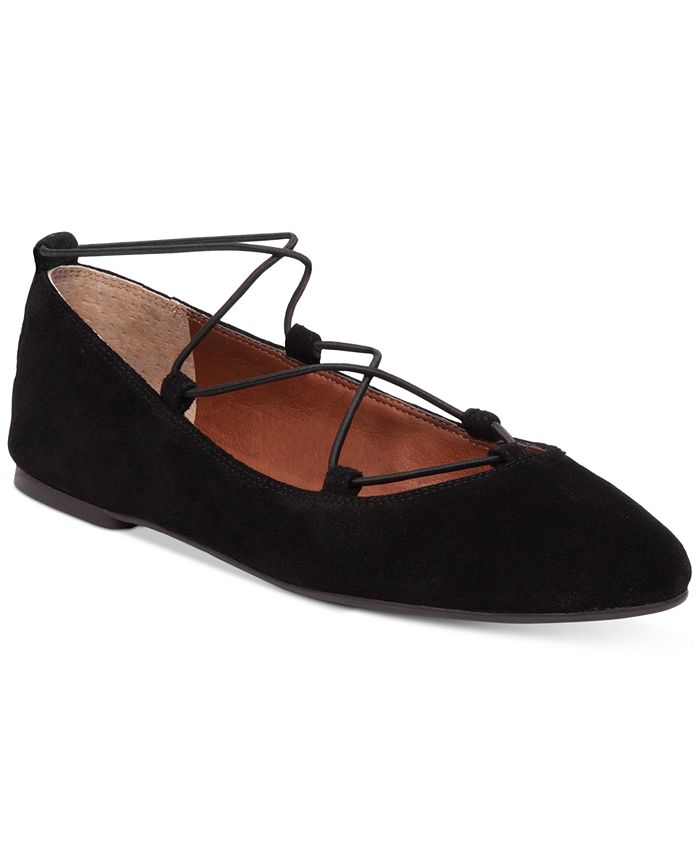 Lucky brand lace up flats outlet
