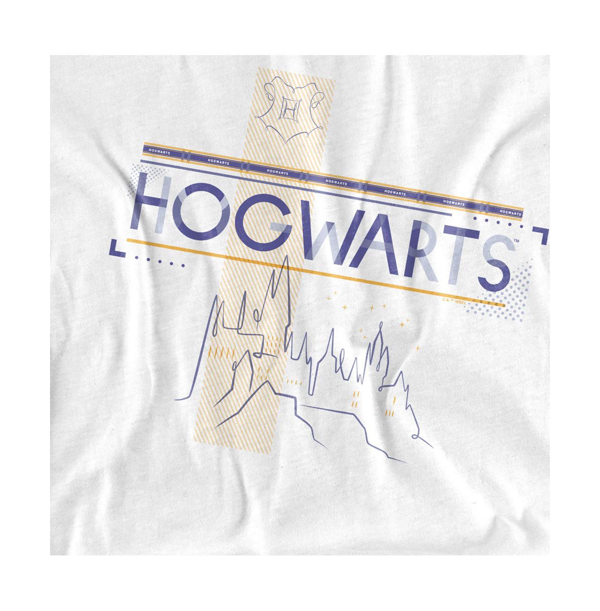 Harry Potter Men's Hogwarts Castle Line Drawing T Shirt