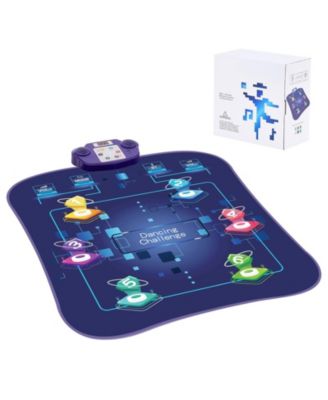 Dance Mat, 6-Button Dance Mixer Rhythm Step Play Mat, Electronic Dance Pad with Wireless Bluetooth