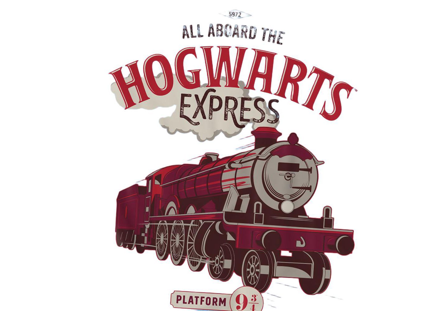 Мужская футболка Harry Potter Hogwarts Express Wred Letters, цвет: Светлый синий — фото 3