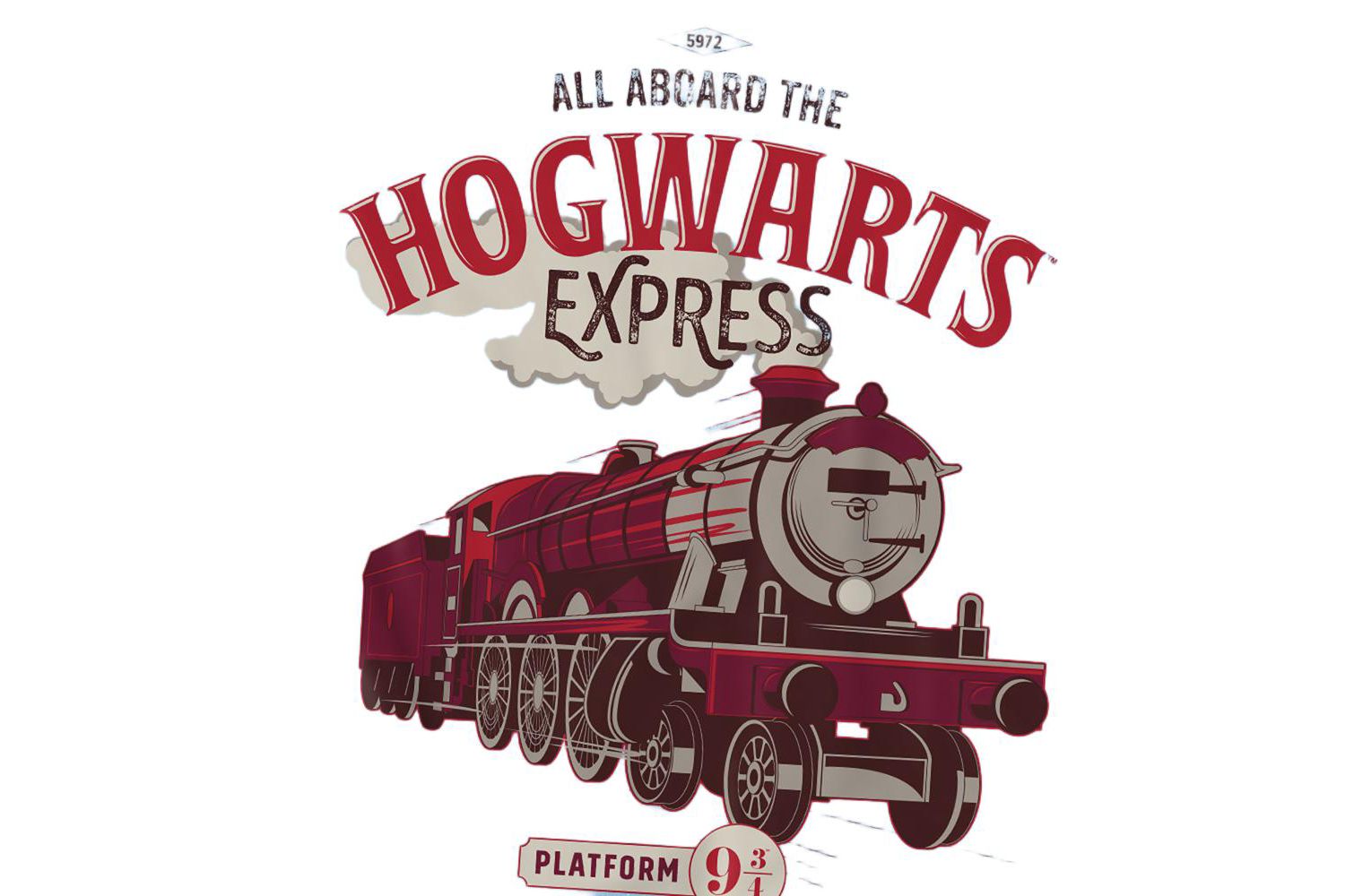 Men's Hogwarts Express Wred Letters T Shirt