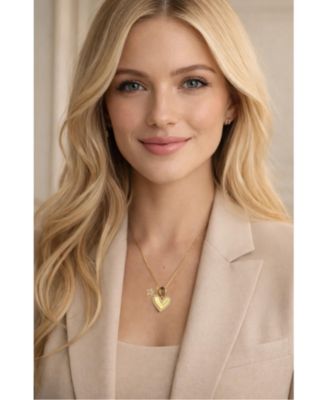 Sophia MOM Pave Heart & Floral Charm Necklace