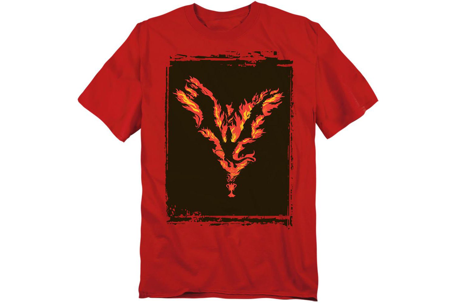 Men's Goblet Of Fire Dragon In Flames T Shirt