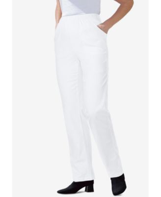 Women's Within Tall Straight Leg Fineline Pull-On Stretch Denim Jeans