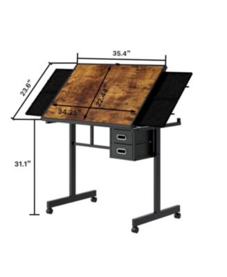 Jigsaw Puzzle Table Board 1000 Pieces with 4 Trays & 2 Drawers