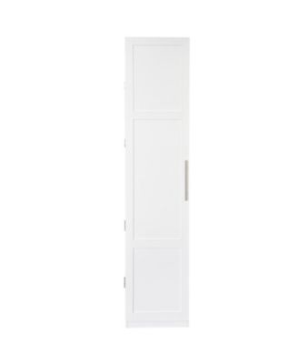 Streamdale White Kitchen Pantry Cabinet with Doors & Shelves