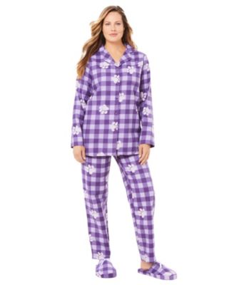 Women's Dreams and Co. Classic Flannel Pajama Set