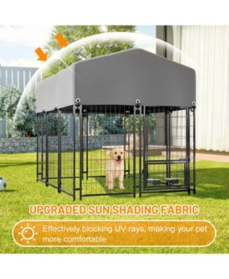  Dog Crate with Double Lock & Rotating Feeder