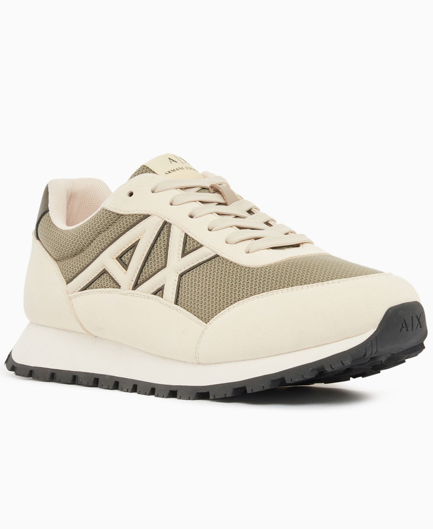 Мужские кроссовки A|X Armani Exchange Drop Silhouette, цвет: Кремовый — фото 1