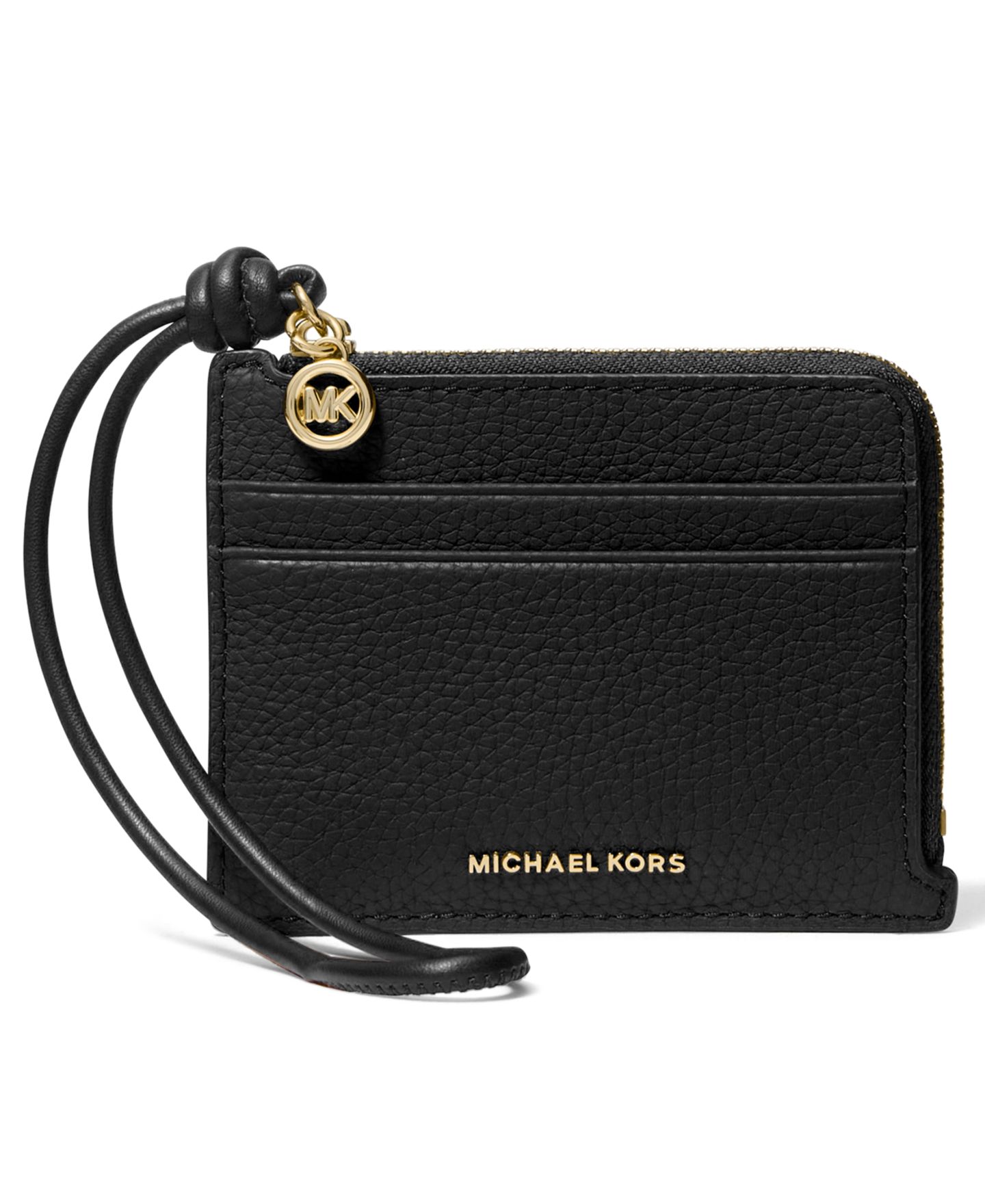 Женский кошелёк Michael Kors Jet Set Small Card Case Wristlet, цвет: Чёрный — фото 1
