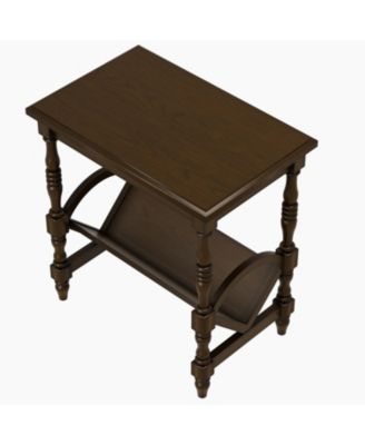 Streamdale Classic Wooden Side Table with Magazine Rack