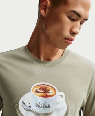 Men's Mug Print Crewneck T-Shirt