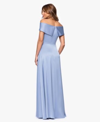 Petite Off-The-Shoulder Ball Gown