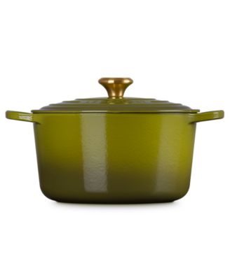Signature Enameled Cast Iron 6.5-Quart Deep Round Dutch Oven