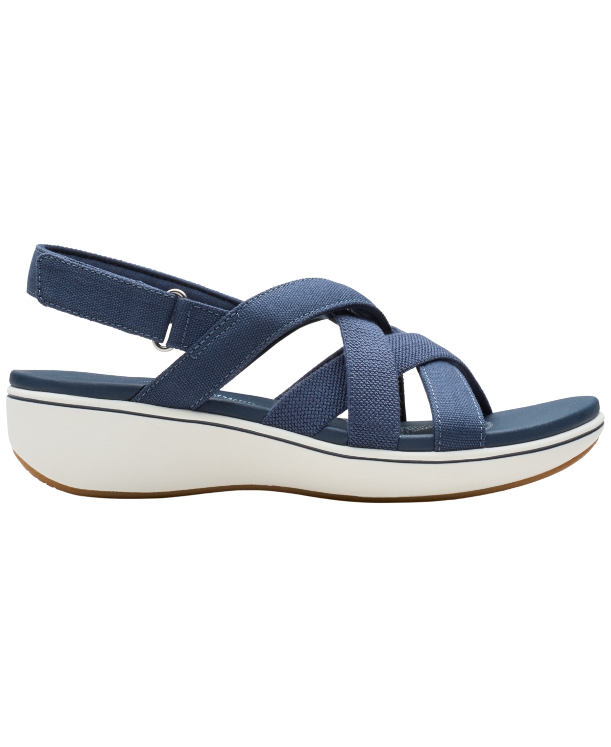 Clarks Women's BreezeRae Ana Open Toe Wedge Sandals