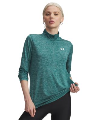 Women's Twist Tech Quarter-Zip Logo Top