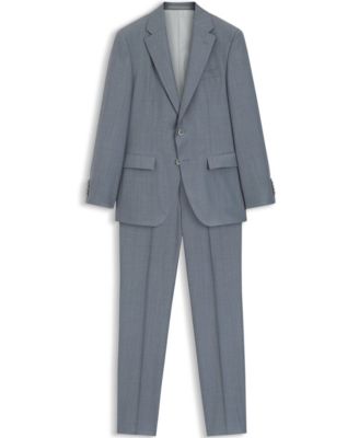 Men's Wool Silk Two-Piece Slim-Fit Suit