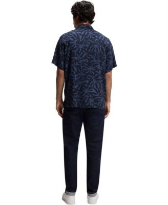 Men's Regular-Fit Maxi Print Short-Sleeve Shirt