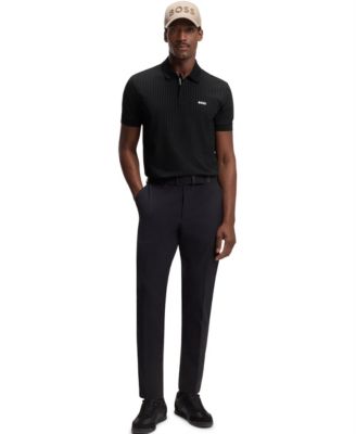 Men's Cotton-Piqu&eacute; All-Over Print Polo Shirt