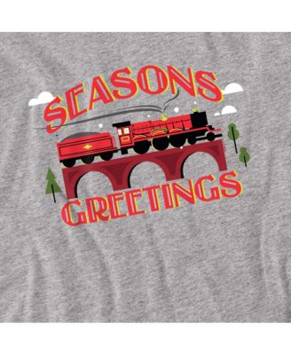 Men's Seasons Greetings Christmas Hogwarts Express T Shirt