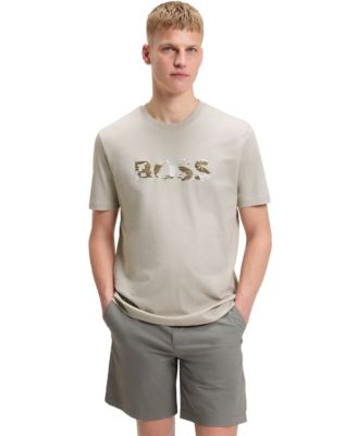 Men's Cotton-Jersey Logo Print T-Shirt