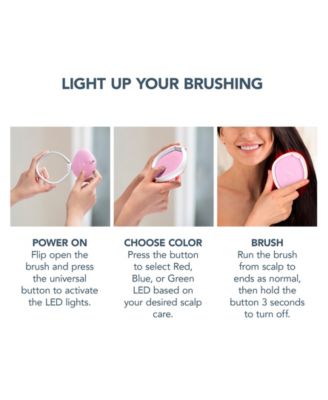 Flip Play Red LED Light Hairbrush