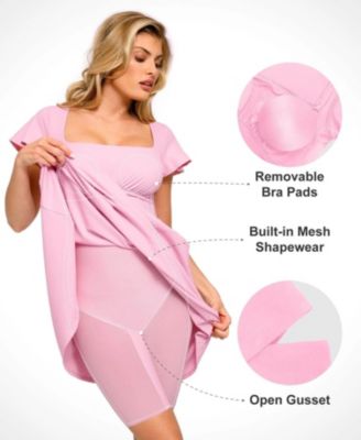 Shap Women's ewear Flutter Sleeve Sculpting A-Line Midi Dress