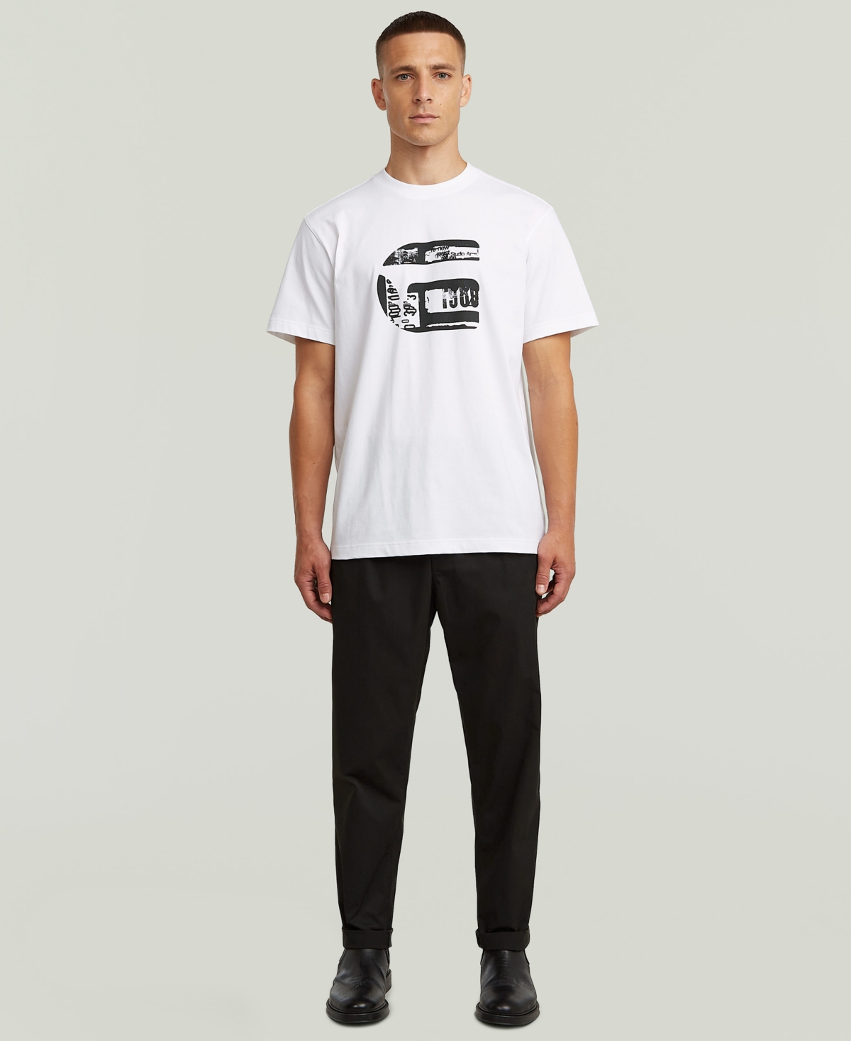 G-Star Raw Men's G Icon Graphic Crewneck T-Shirt