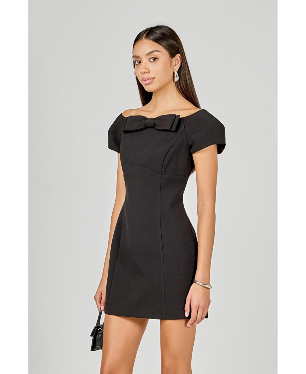 endless rose Women's Bow Mini Dress