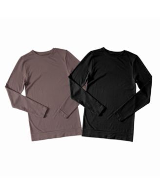 Women's Maternity Seamless Rib Long Sleeve Crew Tee