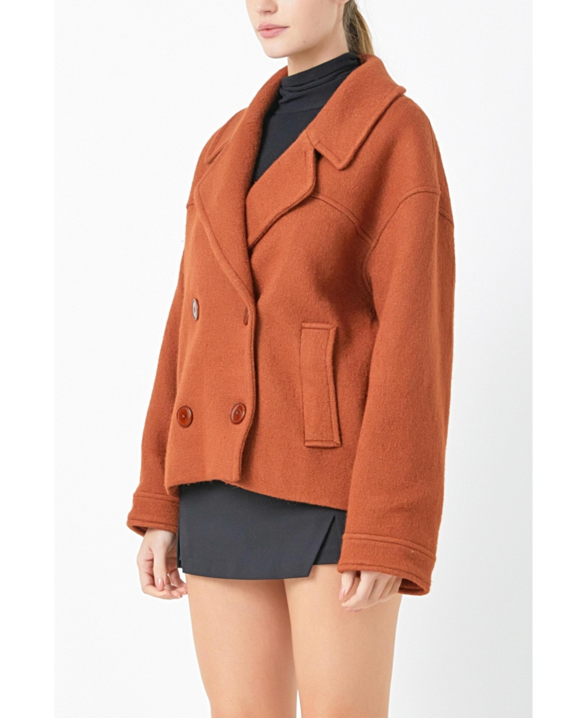 endless rose Women's Oversized Short Coat