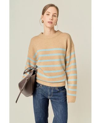 Women's Striped Crew Neck Sweater