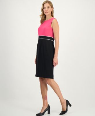 Women's Colorblock Sheath Dress, Regular & Petite