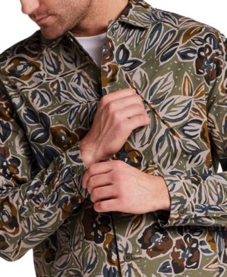 Men's Floral Twill Trucker Jacket